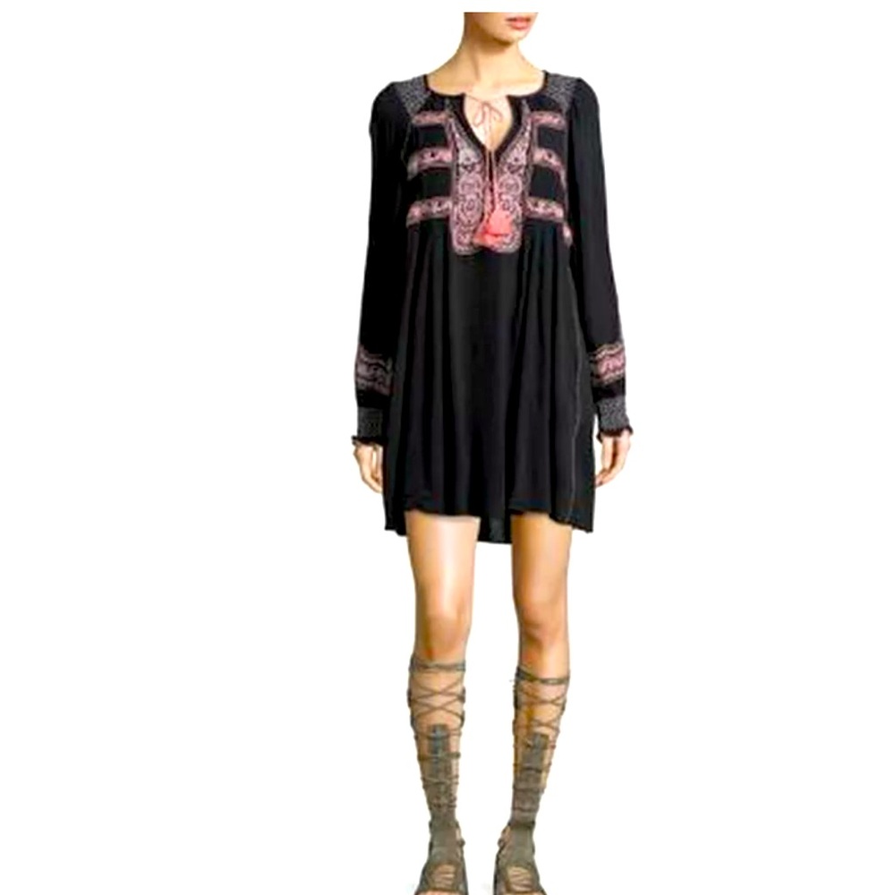 Free People Wind Willow Boho mini Dress - Picture 2 of 5
